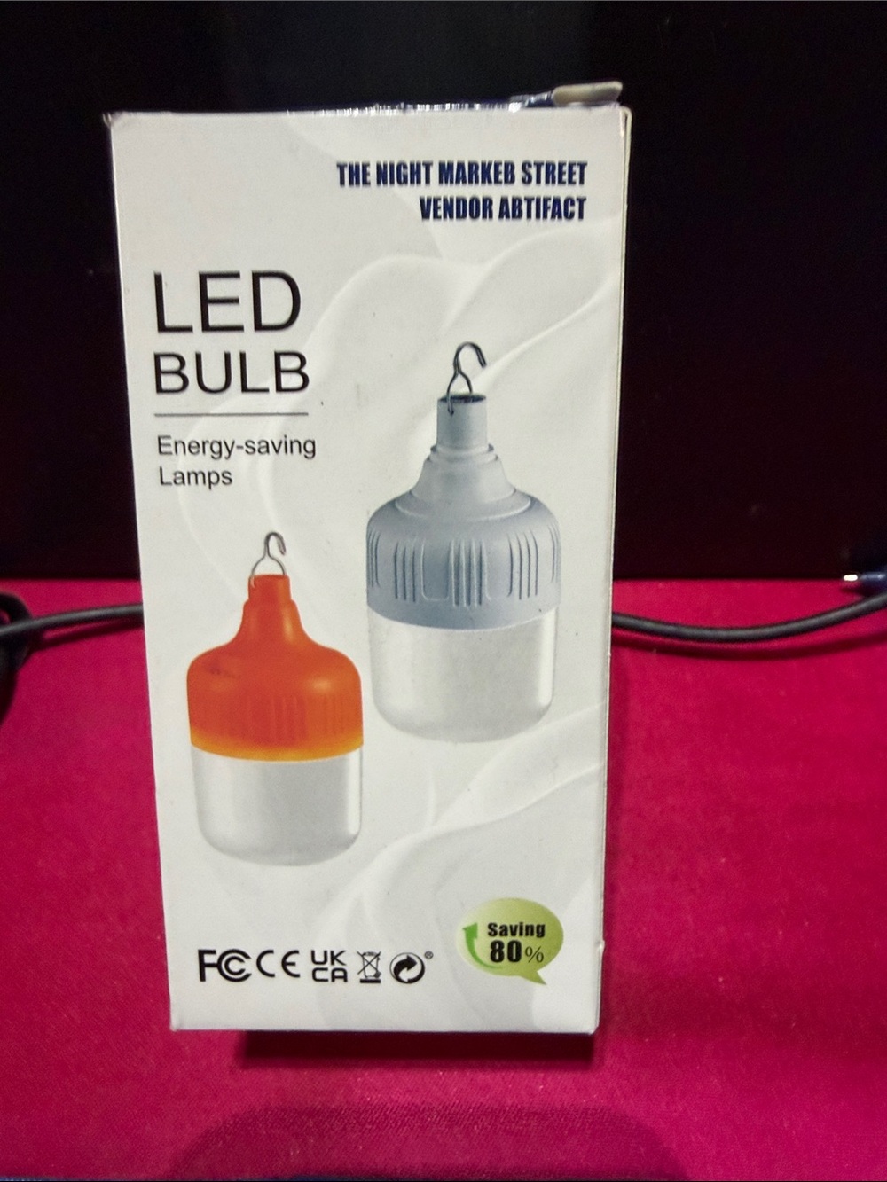 Source Unknown LED Bulb in White and Orange